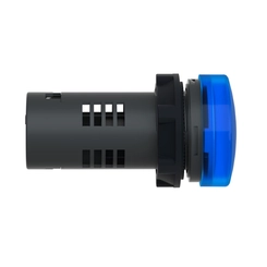 Sinaleiro LED XA2 Redondo 22mm 220V Azul XA2EVM6LC - Schneider Electric