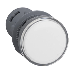Sinaleiro LED XA2 Redondo 22mm 220V Branco XA2EVMD1LC - Schneider Electric