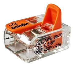 Conector de Emenda 2 Polos 0,5-6,0mm 221-612 - Wago