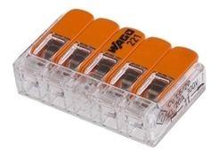 Conector de Emenda 5 Polos 0,5-6,0mm 221-615 - Wago