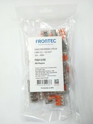 Conector de Emenda 3 Polos 0,02-4,0mm 32A F32413/50 - Frontec