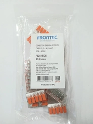 Conector de Emenda 5 Polos 0,02-4,0mm 32A F32415/25 - Frontec