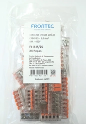 Conector de Emenda 5 Polos 0,05-6,0mm 41A F41615/25 - Frontec
