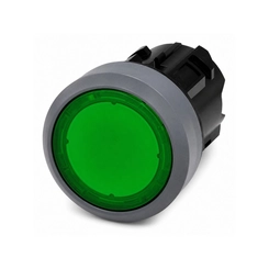 Botão 3SU1 Frontal Ilum. Verde Metal 3SU1051-0AB40-0AA0 - Siemens