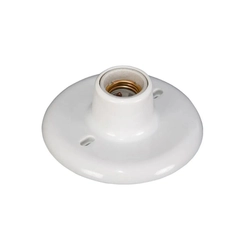 Plafonier Decorativo Plástico Branco E27 Redondo 82288 - Betel