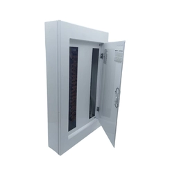 Quadro Distribuição Branco Sobrepor Barramento Trifásico 80A 39 Din - Moratori