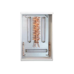 Quadro Distribuição Branco Sobrepor Barramento Trifásico 100A 28 Din QDST BR 28 - Opção