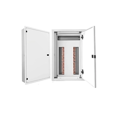 Quadro Distribuição Branco Embutir Barramento Trifásico 150A 34 Din QDET BR34 150A - Opção