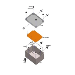 Quadro Plástico Int Transp 310x230x130 IP66 211630 - Schuhmacher