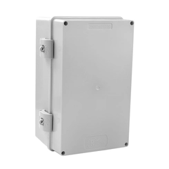 Caixa de Passagem PVC IP66 Sobrepor 250x160x120 Cinza Opaca 888209 - Rohdina