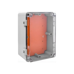 Quadro Plástico Interno Cinza Transparente 250x160x90 IP68 888210 - Rohdina