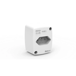 Tomada 2P+T 10A Sobrepor Branco 050-EB - Enerbras