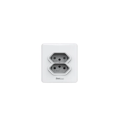 Conjunto Tomada Dupla 2P+T 20A Sistema X 397-EN/CP - Enerbras