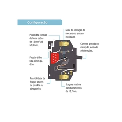 Disjuntor NEMA Bifásico 30A 3kA 05001.5030.21 - Soprano