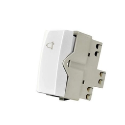 Módulo Sleek Pulsador Campainha 10A Branco 16053 - Margirius
