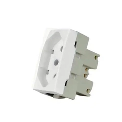 Módulo Sleek Tomada 2P+T 20A Branco 16048 - Margirius