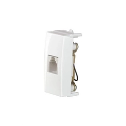 Módulo Sleek Tomada Telefone RJ11 4 Fios Branco 16046 - Margirius