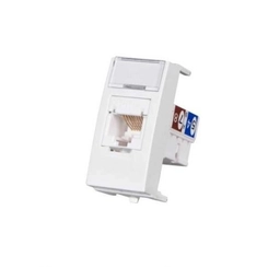 Módulo Sleek Tomada Rede RJ45 Cat5e Branco 16045 - Margirius