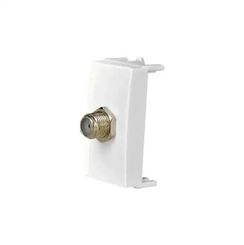Módulo Sleek Tomada TV Coaxial Branco 16044 - Margirius