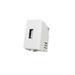 Módulo Sleek Tomada Carregador USB 2A Bivolt Branco 17261 - Margirius