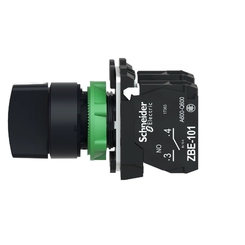 Manopla 3P Fixas Preto 2NA XB5AD33 - Schneider Electric