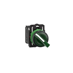 Manopla 2P Verde 1NA+1NF 220V XB5AK123M5 - Schneider Electric
