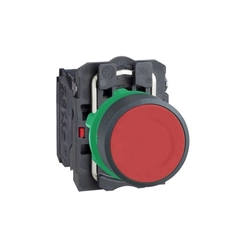 Botão Impulso 1NA+1NF Vermelho XB5AA45 - Schneider Electric