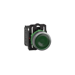 Botão Luminoso c/LED 24VCA Verde 1NA+1NF XB5AW33B5 - Schneider Electric