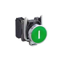 Botão 22mm Metálico a Impulso com Marca XB4BA3311 - Schneider Electric