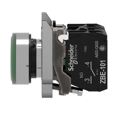 Botão Luminoso 24VCA/CC Verde 1NA+1NF LED XB4BW33B5 - Schneider Electric