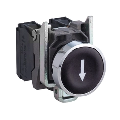 Botão 22mm Metálico a Impulso 1NA Seta Preto XB4BA3351 - Schneider Electric