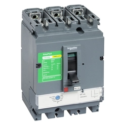 Disjuntor Trifásico Caixa Moldada Ajustável 100A 25KA 380V CVS100B3100 - Schneider Electric