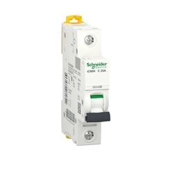 Disjuntor DIN Mono Curva C 25A 230V A9F84125 - Schneider Electric