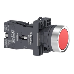 Botão 22mm Impulso 1NA Vermelho XA2EH042 - Schneider Electric
