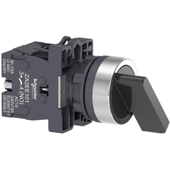 Manopla XA2 3P Longa Pulso Preta 2NA XA2EJ53 - Schneider Electric