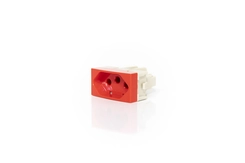 Módulo Tomada 2P+T 20A Vermelho 15918 - Margirius