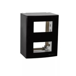 Caixa Sobrepor Sleek 2 Módulos Separados Ebony 21210 - Margirius