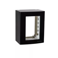 Caixa Sobrepor Sleek 3 Módulos Ebony 21212 - Margirius