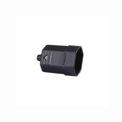 Plugue Macho 180° 2P+T 10A Preto 12686 - Margirius