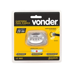 Lanterna Cabeça 5 LEDs 20 Lumens LC005 - Vonder