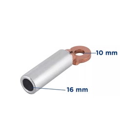 Terminal Bimetálico Tubular 16mm - Multimarcas