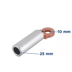 Terminal Bimetálico Tubular 25mm - Multimarcas