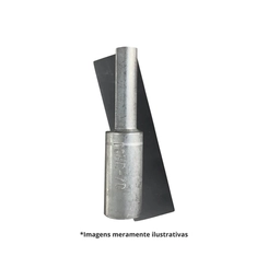 Terminal Pino Compressão 10mm Maciço Longo 15 - TCM