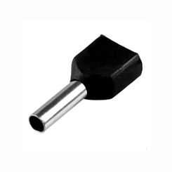 Terminal Ilhós Duplo 1,5mm Preto 8mm TE1508 - Eletrokit
