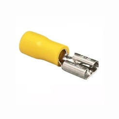 Terminal Fêmea Pré-Isol 4-6mm Amarelo FDD5.5-250 - Eletrokit