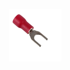 Terminal Garfo 0,5-1,5mm Vermelho 4mm SV1-25-4 - Eletrokit