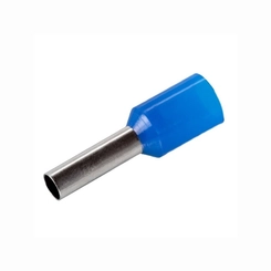 Terminal Ilhós Simples 2,5mm Azul 8mm E2508 - Eletrokit