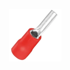Terminal Pino 0,5-1,5mm Vermelho 10mm PTV1.25-10 - Eletrokit