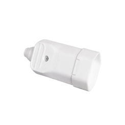 Plugue Fêmea 180° 2P+T 20A Branco 15030 - Margirius