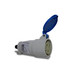 Acoplamento 2P+T  32A 220V 6H Az  Ip-44     N-3256
